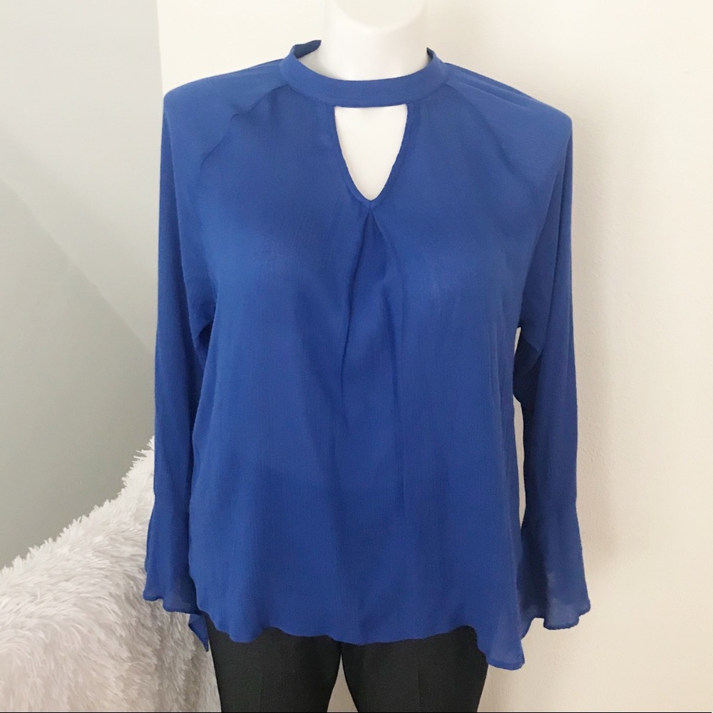 Blu Pepper Royal Blue Lightweight Blouse NWT ✨
